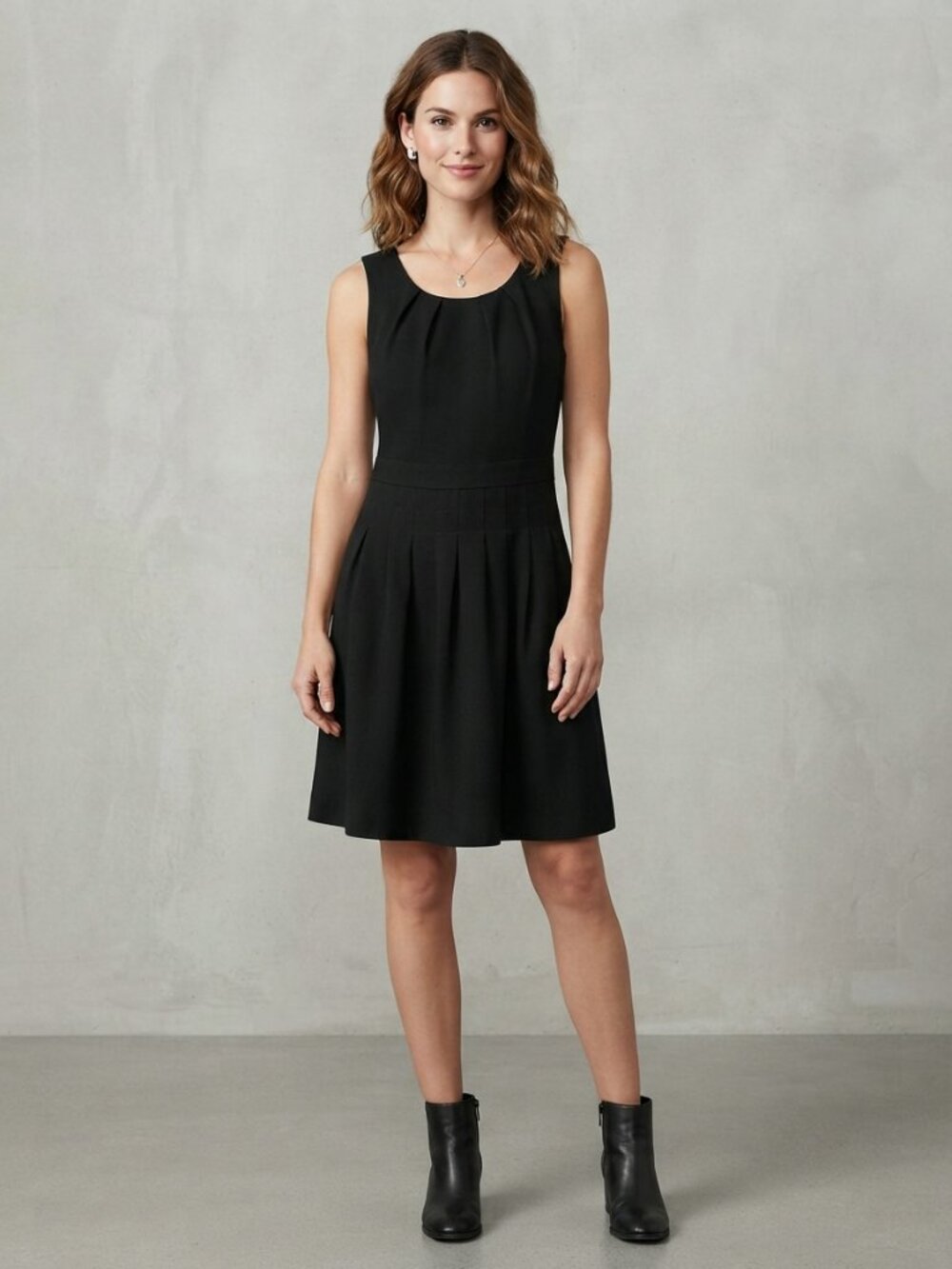 🖤 Banana Republic Sleeveless Pleated Waist Sheath Dress 🖤